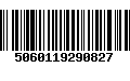 Código de Barras 5060119290827