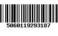 Código de Barras 5060119293187