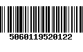 Código de Barras 5060119520122