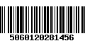 Código de Barras 5060120281456