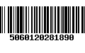 Código de Barras 5060120281890