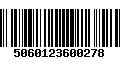 Código de Barras 5060123600278