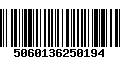 Código de Barras 5060136250194