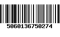 Código de Barras 5060136750274