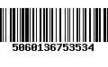 Código de Barras 5060136753534