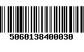 Código de Barras 5060138400030