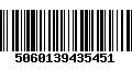 Código de Barras 5060139435451