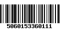 Código de Barras 5060153360111