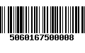 Código de Barras 5060167500008