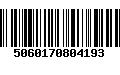 Código de Barras 5060170804193