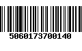 Código de Barras 5060173700140