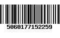 Código de Barras 5060177152259