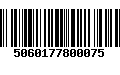 Código de Barras 5060177800075