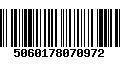 Código de Barras 5060178070972