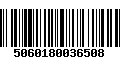 Código de Barras 5060180036508