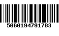 Código de Barras 5060194791783