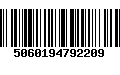 Código de Barras 5060194792209