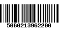 Código de Barras 5060213962200