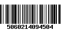 Código de Barras 5060214094504