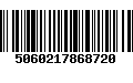 Código de Barras 5060217868720