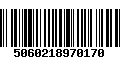 Código de Barras 5060218970170