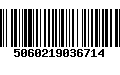 Código de Barras 5060219036714