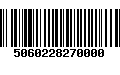 Código de Barras 5060228270000