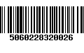 Código de Barras 5060228320026