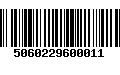 Código de Barras 5060229600011