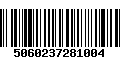 Código de Barras 5060237281004