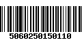 Código de Barras 5060250150110