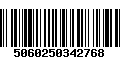 Código de Barras 5060250342768