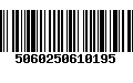 Código de Barras 5060250610195