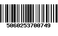 Código de Barras 5060253700749