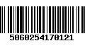 Código de Barras 5060254170121