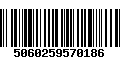 Código de Barras 5060259570186