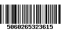 Código de Barras 5060265323615