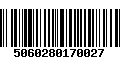 Código de Barras 5060280170027