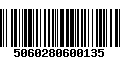 Código de Barras 5060280600135