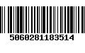 Código de Barras 5060281183514