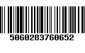 Código de Barras 5060283760652