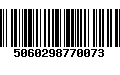 Código de Barras 5060298770073