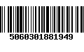 Código de Barras 5060301881949