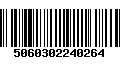 Código de Barras 5060302240264