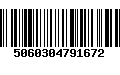 Código de Barras 5060304791672