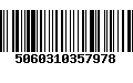 Código de Barras 5060310357978