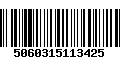 Código de Barras 5060315113425