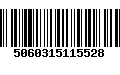 Código de Barras 5060315115528