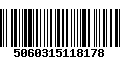 Código de Barras 5060315118178