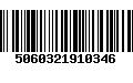 Código de Barras 5060321910346